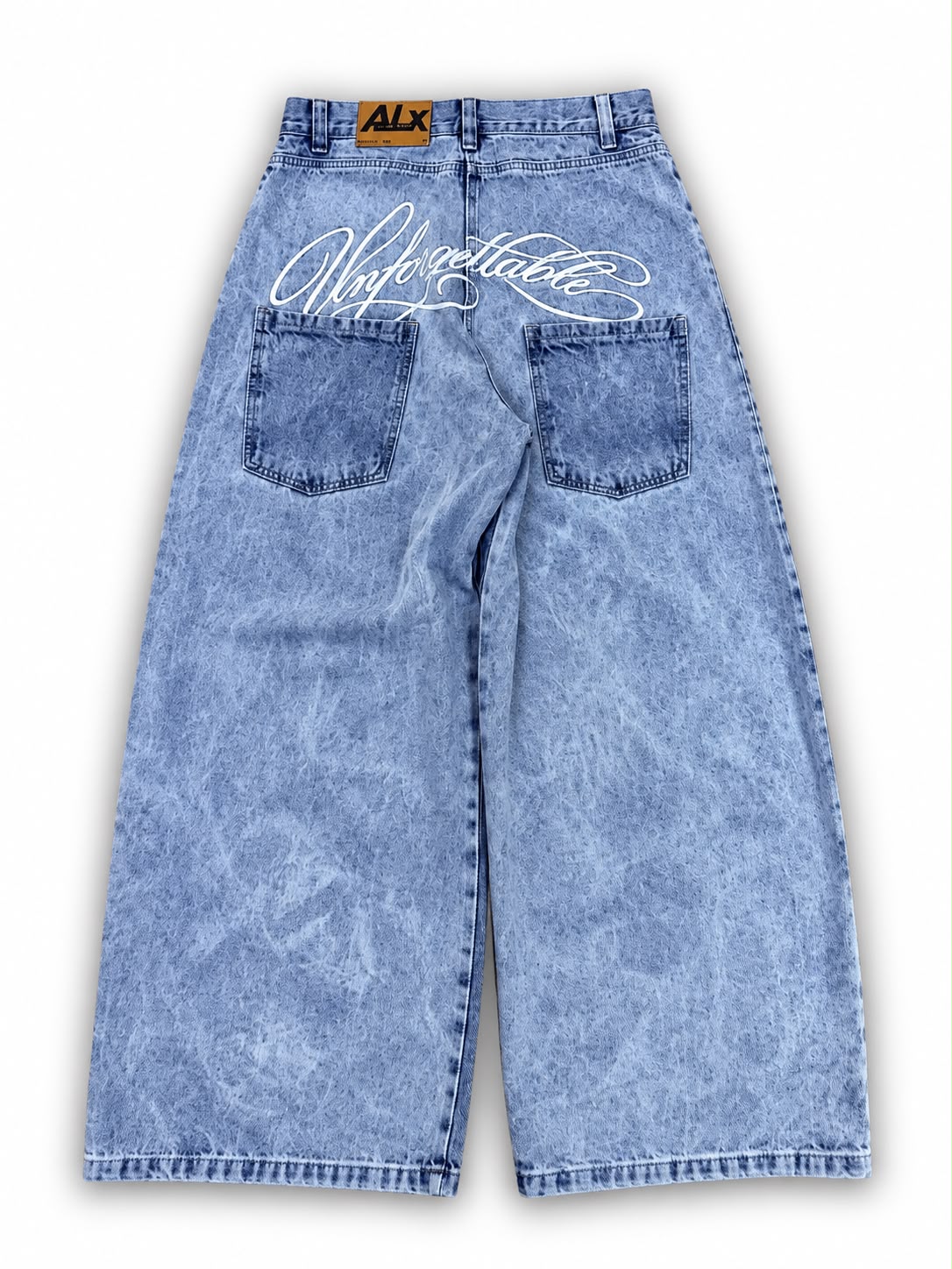BAGGY GEAN AZUL BORDADO