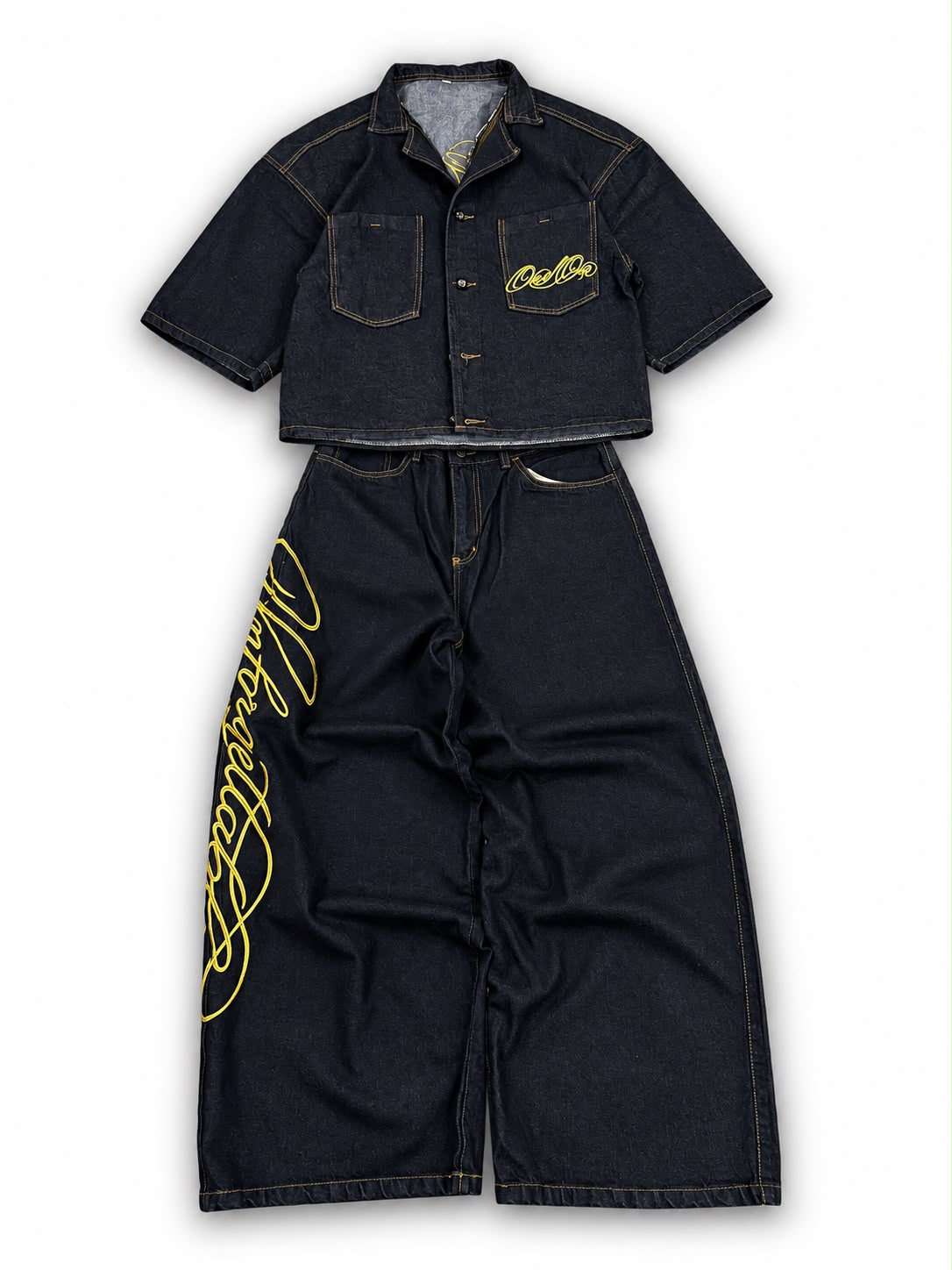 TRAK SUIT DENIN BORDADO
