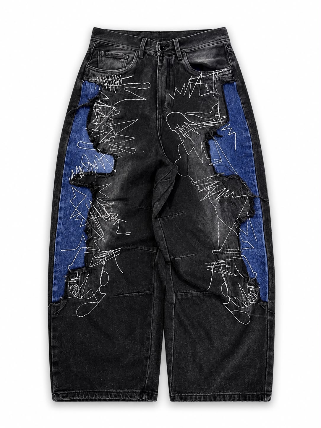 BAGGY AZUL Y NEGRO BARREL
